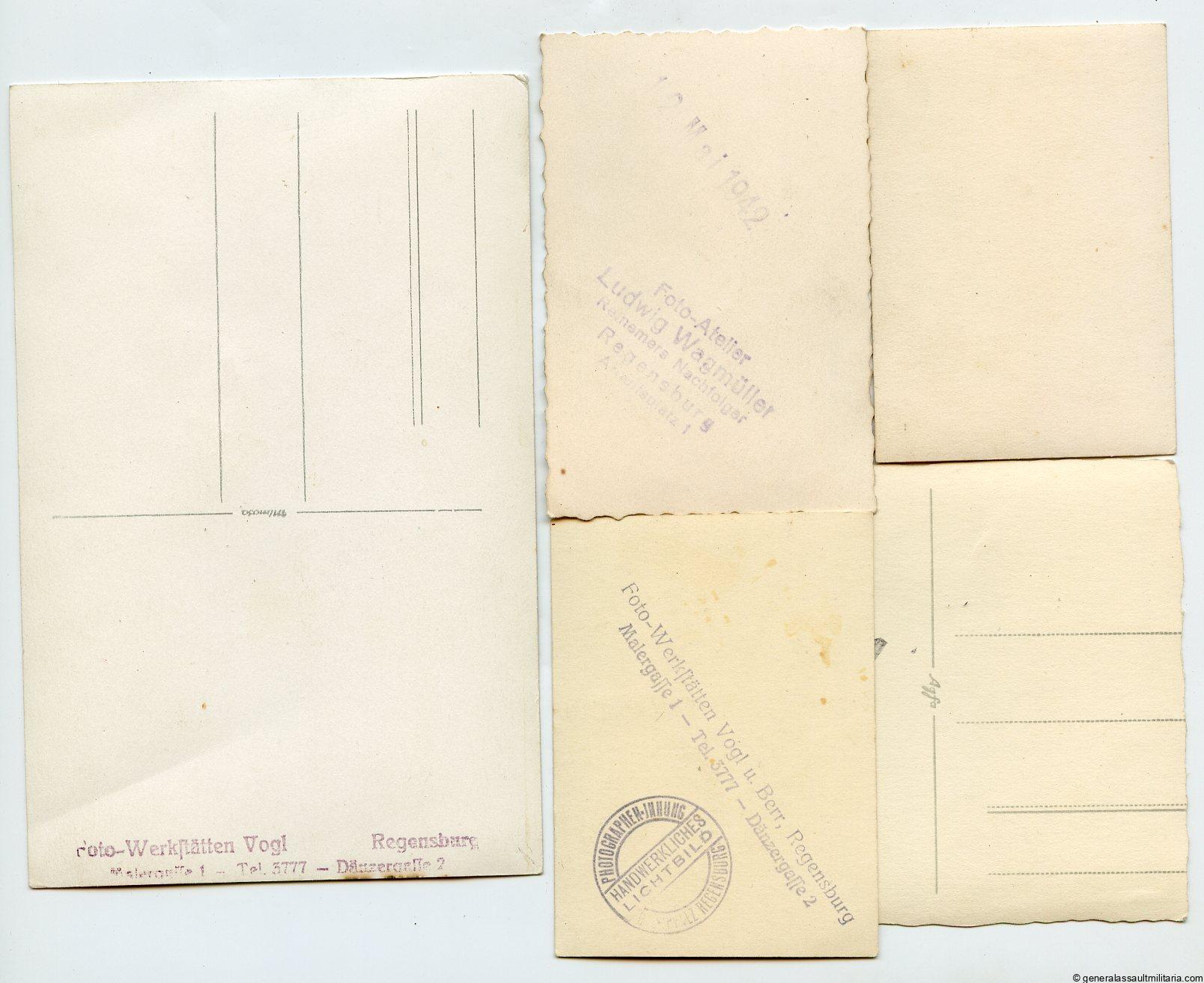 5x SS-VT/Waffen-SS panzer soldier photo lot
