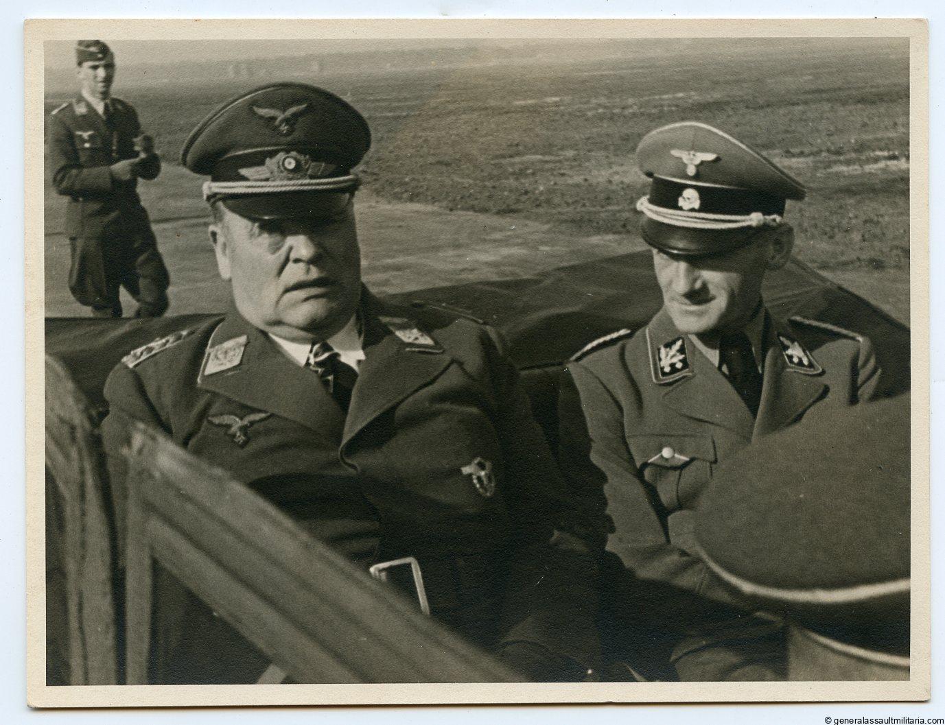 Large size portrait Huge Sperrle and Obergruppenführer Walter Buch