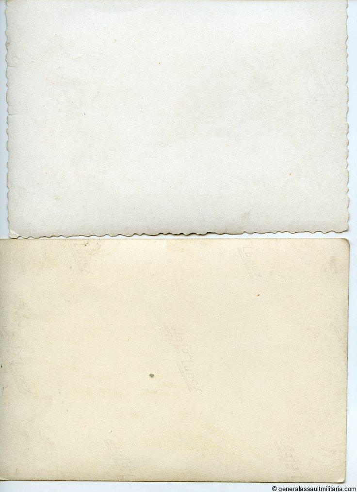 2x 6x9cm photo of Voss visiting the soldiers