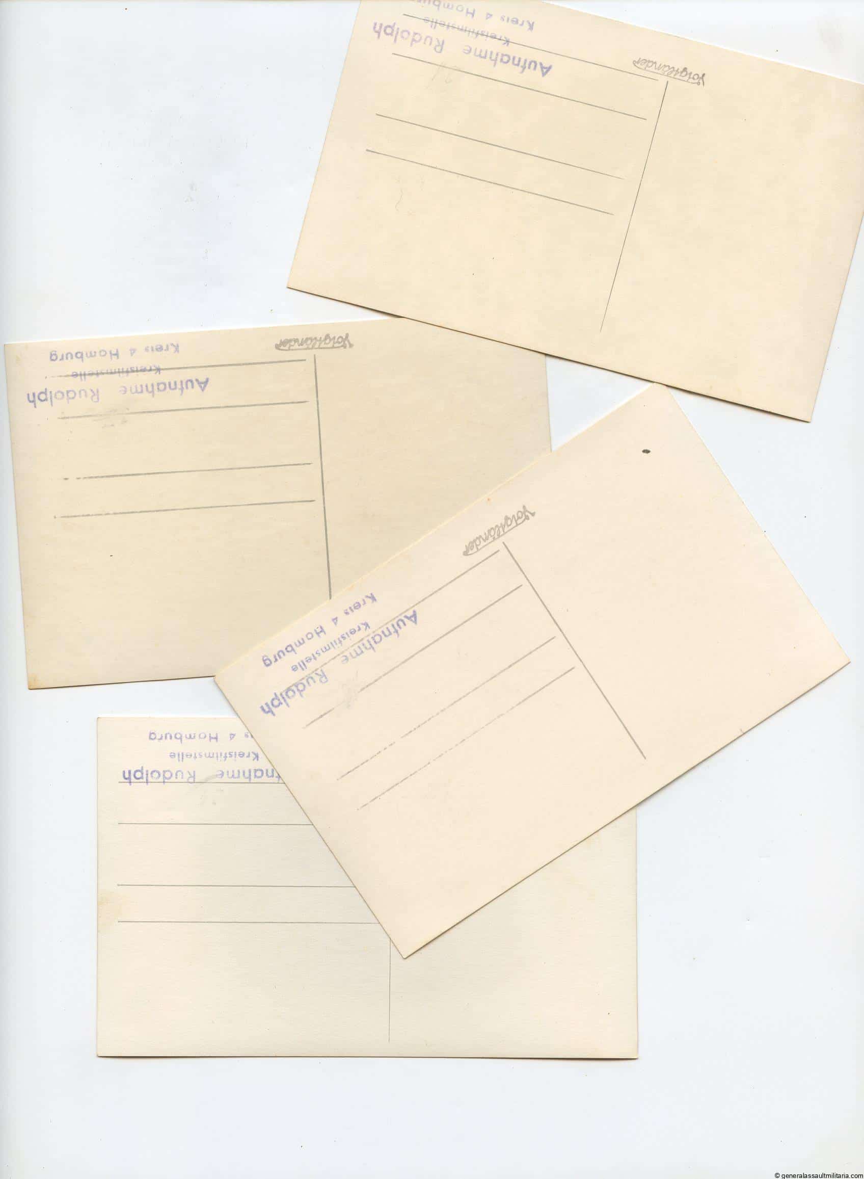 4x postcard size Gerd Bremer with KC and leather coat