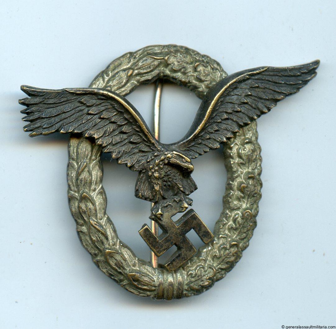 Luftwaffe pilot badge – C.E. Juncker, Berlin
