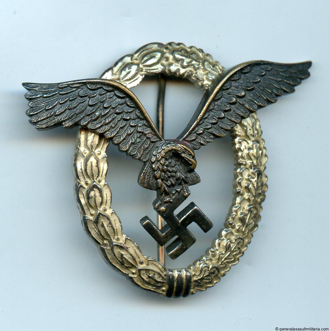 Luftwaffe pilot badge – Berg & Nolte, Lüdenscheid