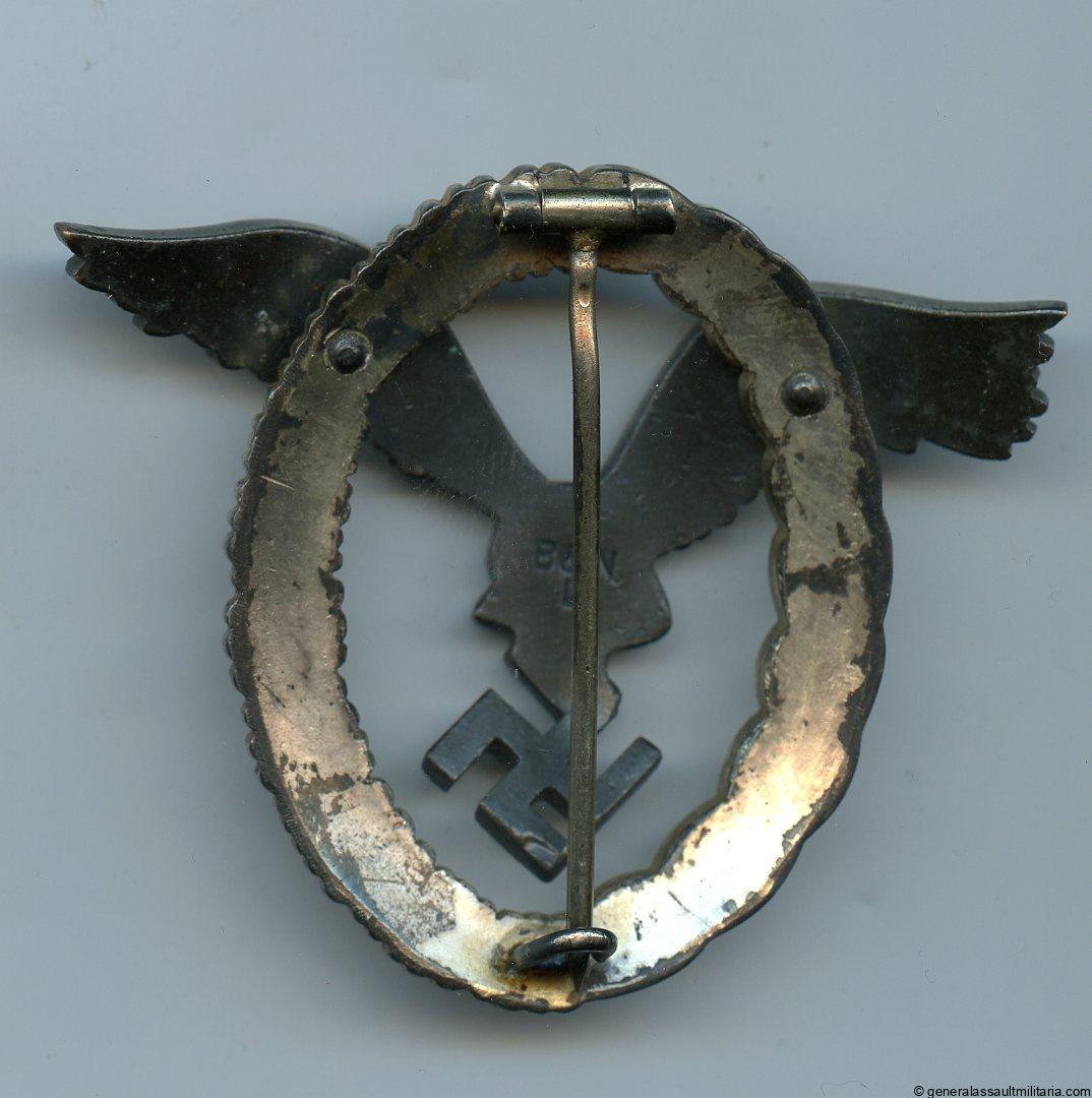 Luftwaffe pilot badge – Berg & Nolte, Lüdenscheid