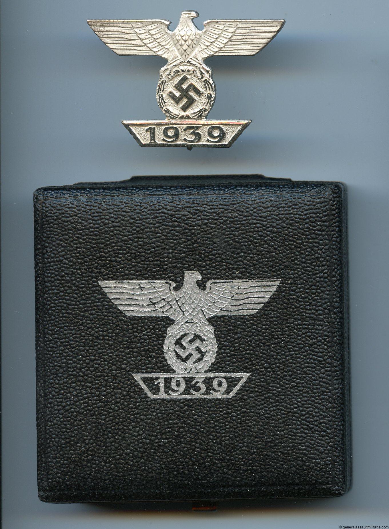 Iron cross 1st class repeat clasp cased – B.H. Mayer, Pforzheim