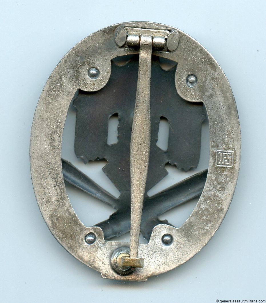 Numbered general assault badge 25 – Josef Felix & Söhne, Gablonz