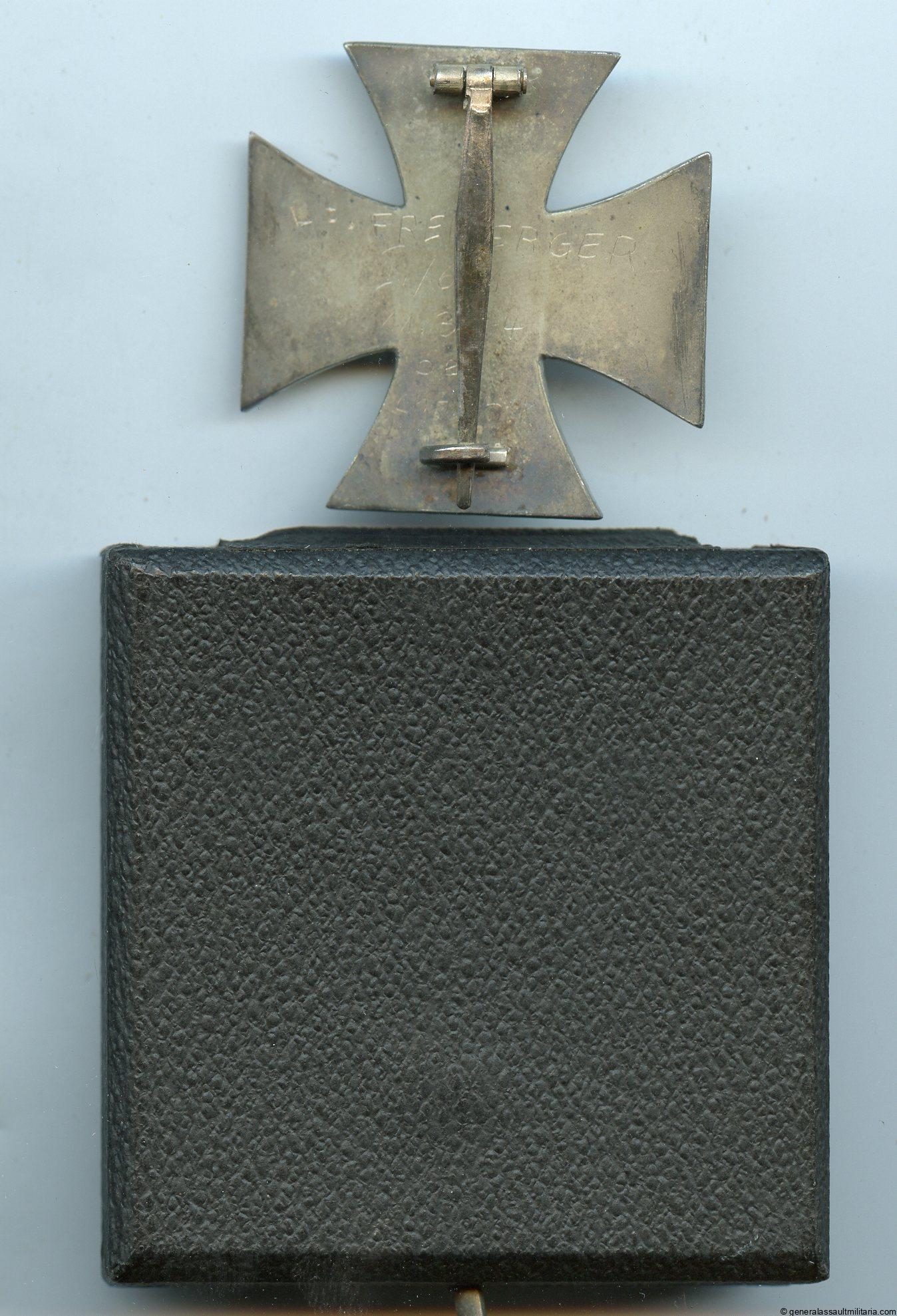 Iron cross 1st class cased - UM24 Arbeitsgemeinschaft Hanau