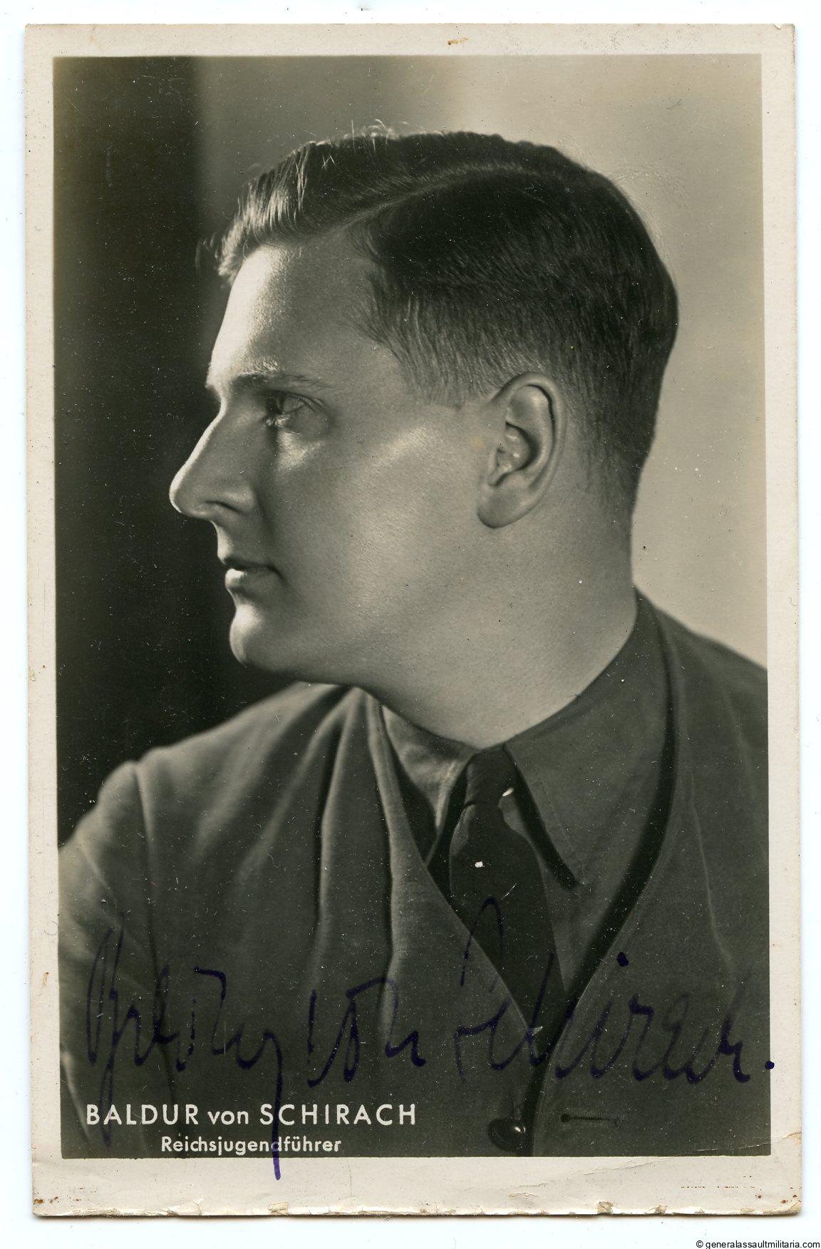 Baldur von Schirach signature + letter