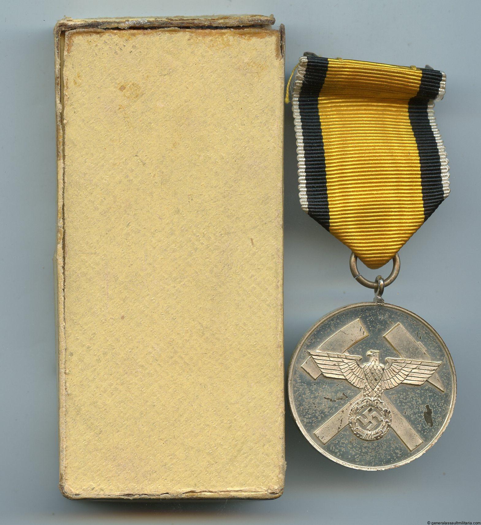 Mine rescue medal cased