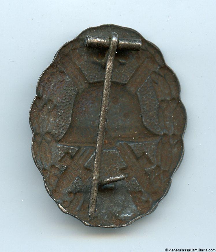 Wound badge in black 1918 - Godet design