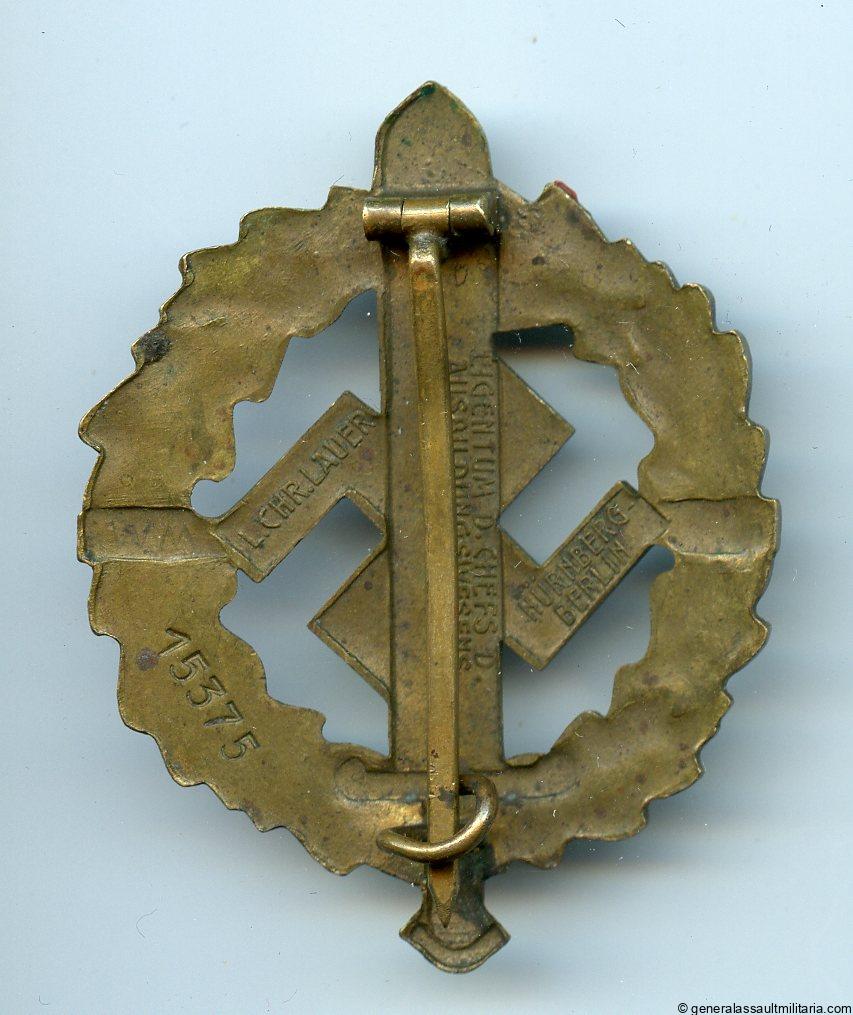 SA sport badge – L. Chr. Lauer, Nürnberg #15375